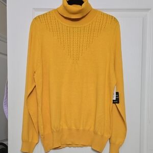 Yellow Turtleneck Sweater